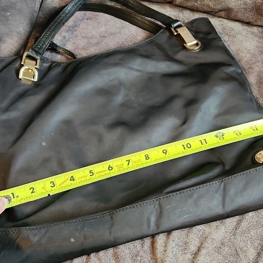 Vince Camuto Purse Convertible Bag Elegant Black Tote Bag Polyester Leather - Picture 12 of 14